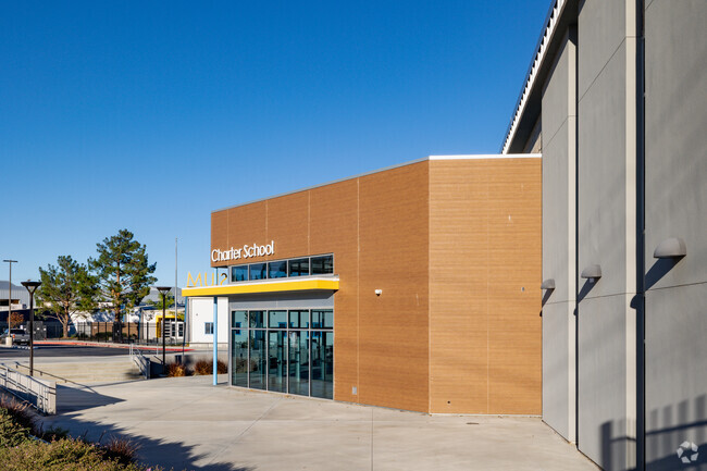 Students enjoy the modern campus at Innovative Horizons Charter School in Perris.