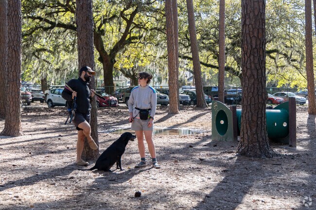 Live Oak is steps away from the Daffin Dog Park.
