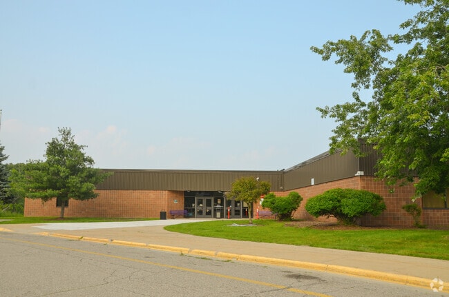 Brownstown Middle School building in Romulus.