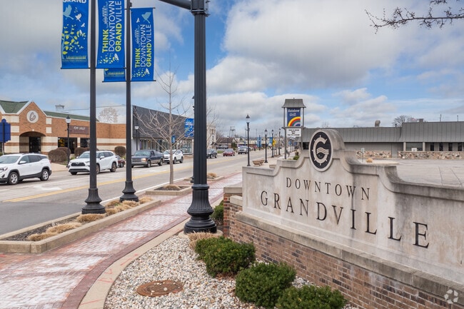Downtown Grandville has all kinds of local retail shops and restaurants.
