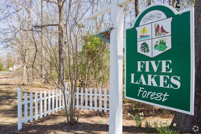 Built in 1965, the Five Lakes Forest subdivision is located in Brookwoods.