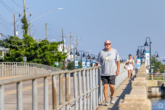 The bridge to Wrightsville Beach is a favorite walking spot for Eastwind-Piney Acres residents.