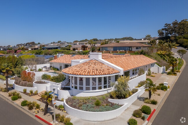 This Spanish-revival home sits perfectly in Corona Del Mar in Newport Beach.