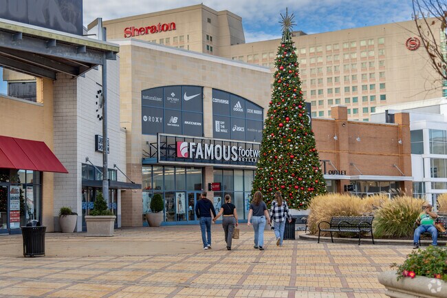 You can spend time in Atlantic City shopping at the Tanger Outlets.