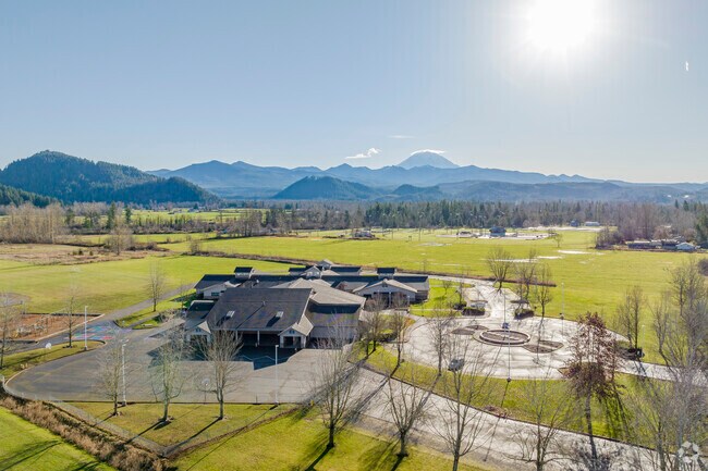 Sunshine and mountain views abound at Sunrise Elementary School.