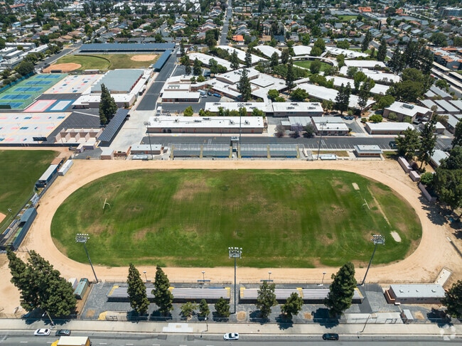View of the track at Chatsworth Charter High in Chatsworth, CA.