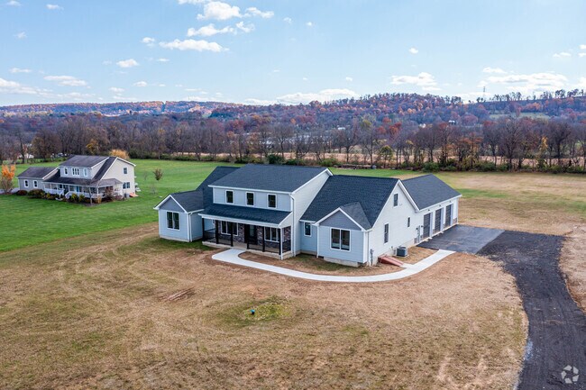 New construction Estate homes are being built on farm land in Harmony Township, N.J.
