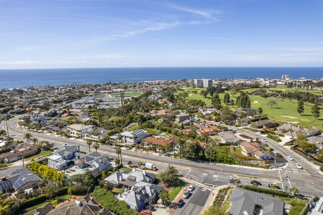 An elevated view of Beach Barber Tract shows the beauty of the neighborhood.