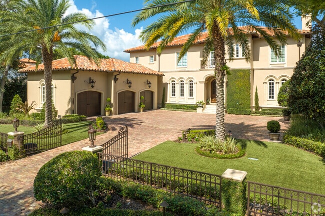 Mediterranean homes are very popular in Belmar.