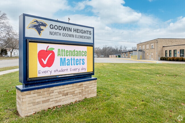 North Godwin Elementary School, sign.