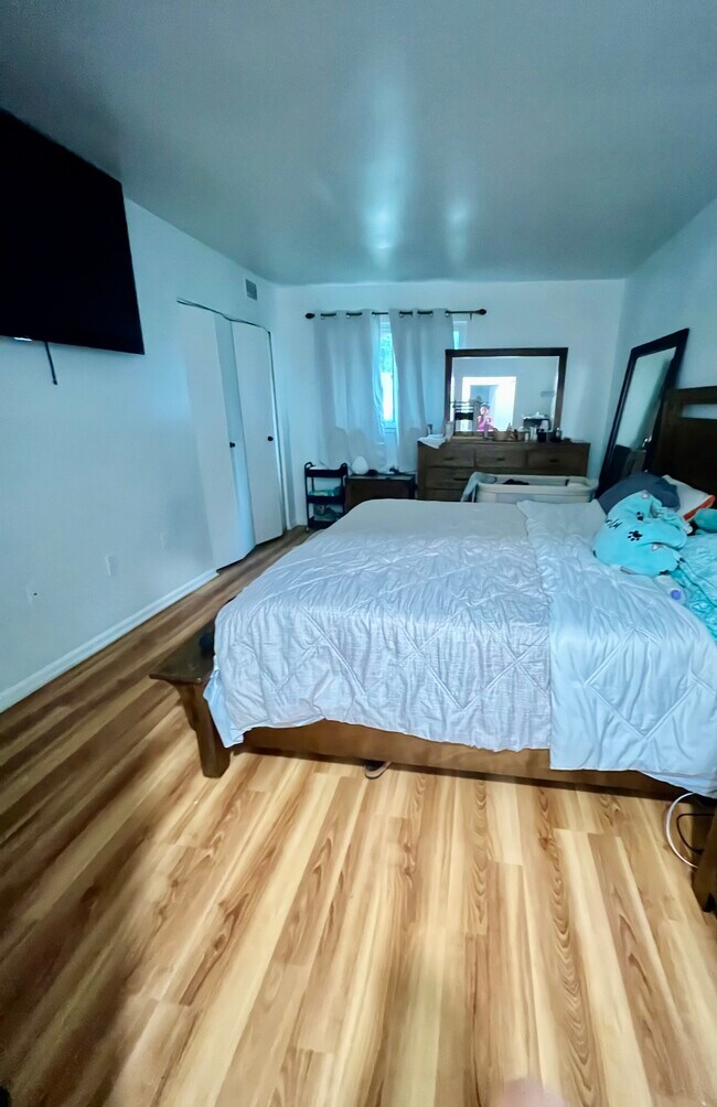 master bedroom & large walk-in closet