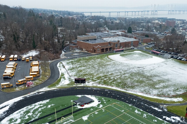 Sleepy Hollow Middle School has a sprawling campus with multiple sports fields.