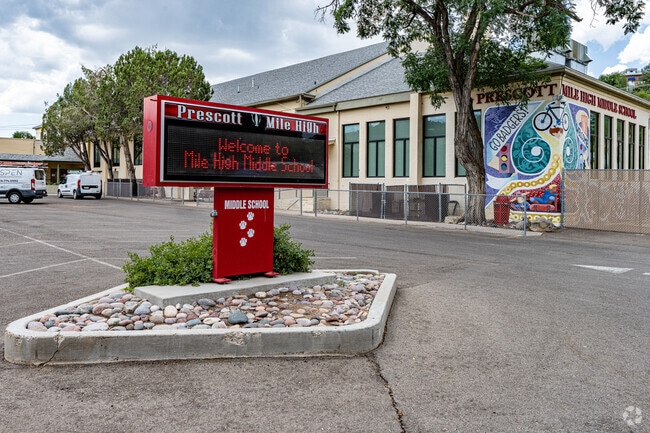 Students are proud of their campus at Prescott Mile High Middle School.