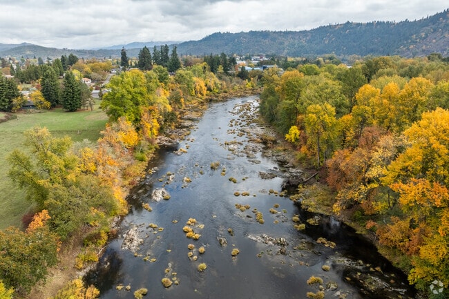 Harold and Sid Nicholas Park runs along the South Umpqua River in Winston, Oregon.