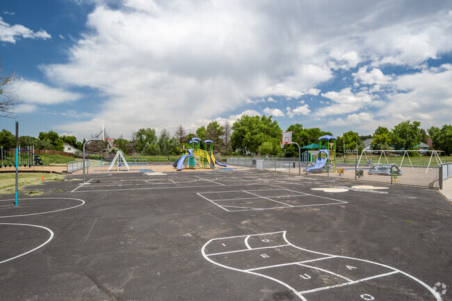 The play area at Semper Elementary School in Broomfield, Colorado.