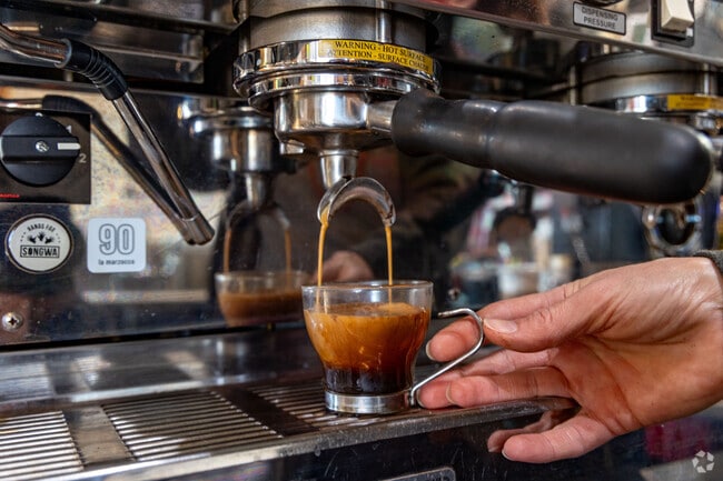 Espresso and pastries are popular at RedByrd Coffee Shop.