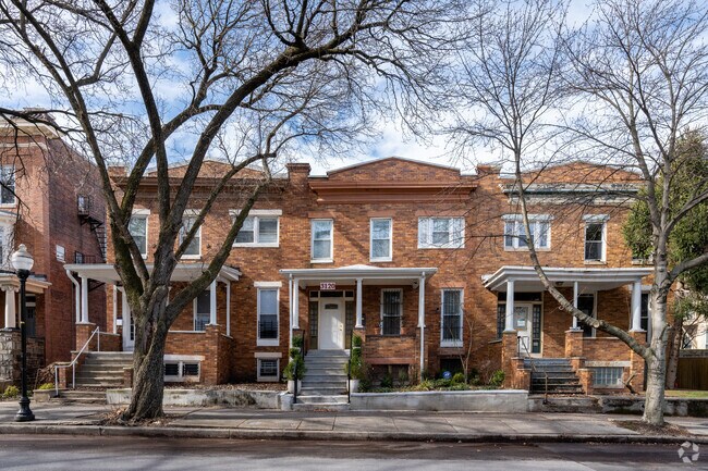 There are some two-level townhomes in Charles Village.