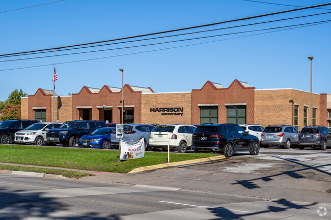 Harrison Elementary School in the North Side neighborhood of Davenport, Iowa.