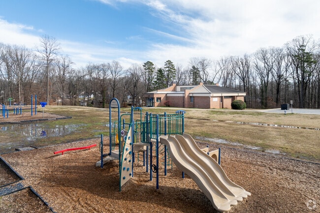Students love the playground area at the Guilford Co. Elearning University Prep School.