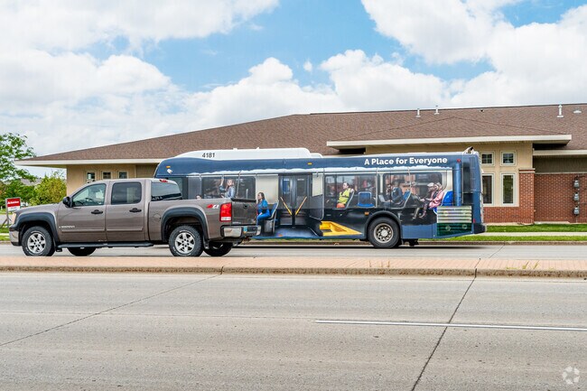 Brandt Crossing is a car-dependent neighborhood but the MATBUS can be found on 40th Ave S.