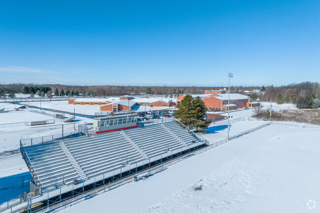 Leslie High School has shared athletic facilities with the middle school.