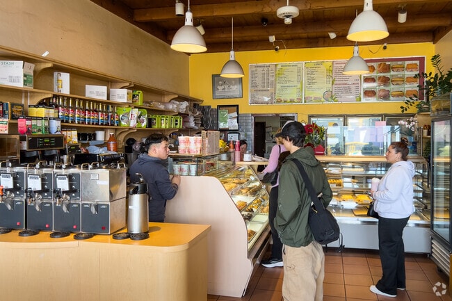 Get a hot coffee and snack along Portola Drive in Miraloma Park.