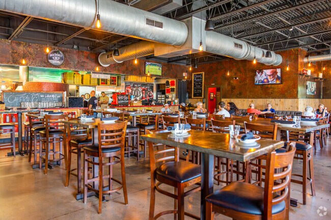 Wood and Fire pizzeria is a trendy spot to eat-in for High Point locals.