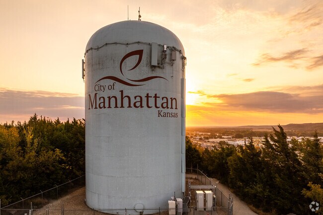 Sunrise on Blument Hill is a beautiful sight in Manhattan, Kansas.