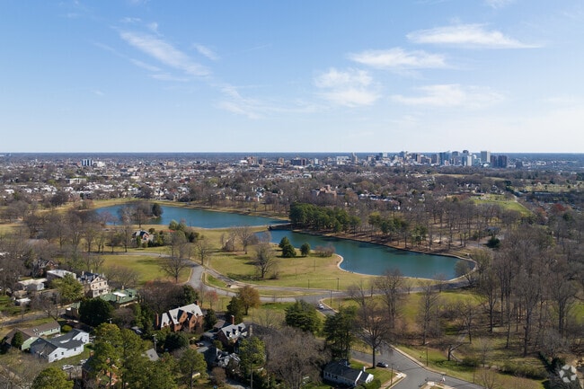 Swan Lake is a hub of outdoor activity in Byrd Park.