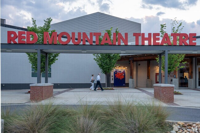 Catch a show at the Red Mountain Theatre near Smithfield Estates.