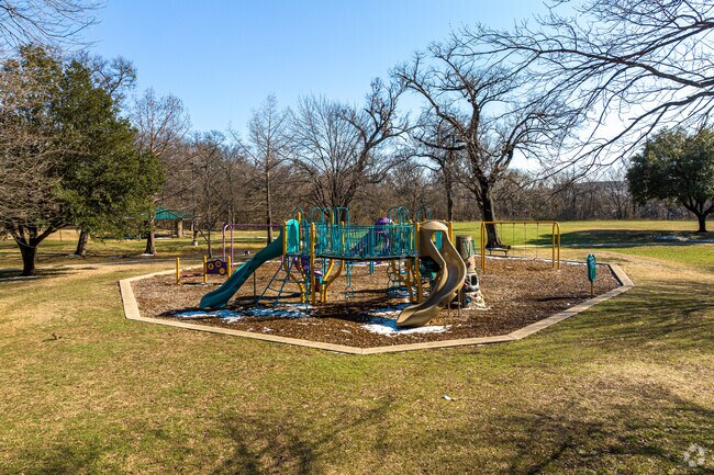 Playground near Spring Creek Nature Area in Sherrill Park.