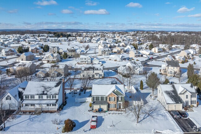 New construction houses and neighborhoods are being built on the outskirts of Gettysburg.