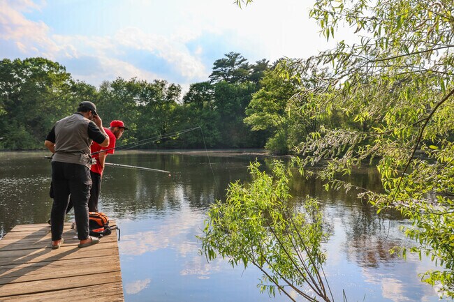 Nestled in Montserrat, Kelleher Pond is a year-round favorite for fishing and pond hockey.