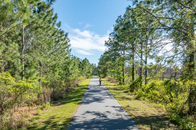 Bicycle enthusiasts can get a long ride in on the Suncoast Trail.