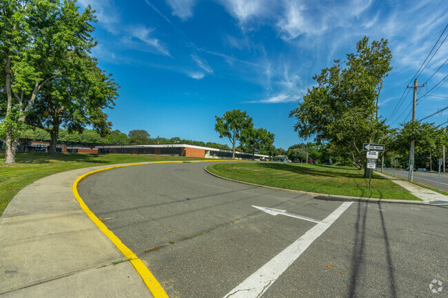 Buses only entrance to Paumanok Elementary School in Dix Hills.