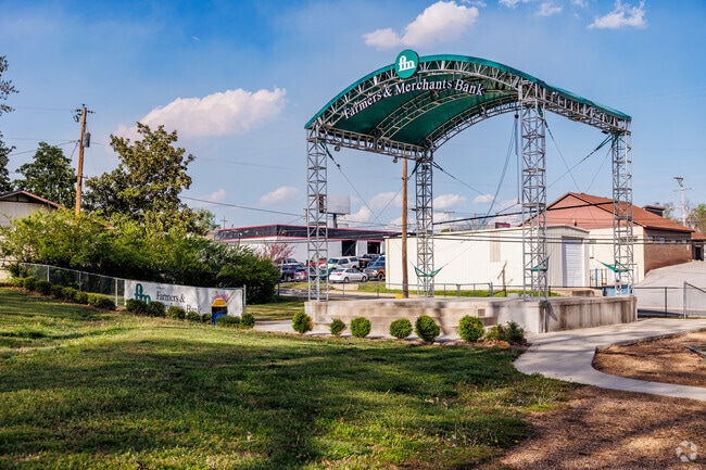 Hickory Park with it's large pavilion brings outdoor music during warmer months.