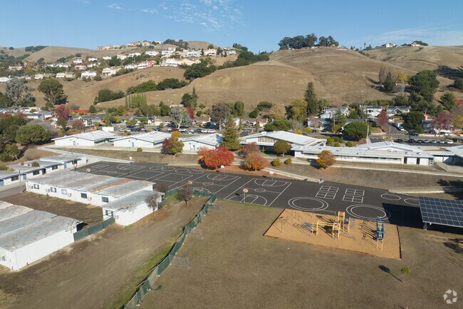 Treeview Elementary has a new play area out back and has views of the hills.