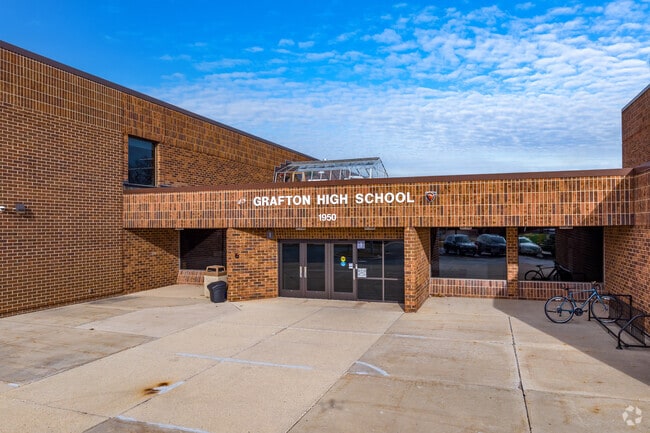 The entry at Grafton High School.