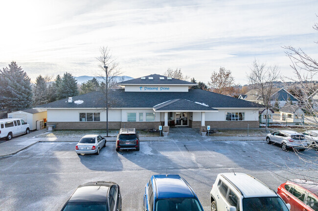 Stepping Stone Academy features a small single story building for its students.