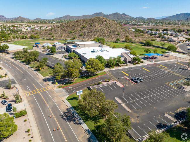 Falcon Hill Elementary School aerial view.
