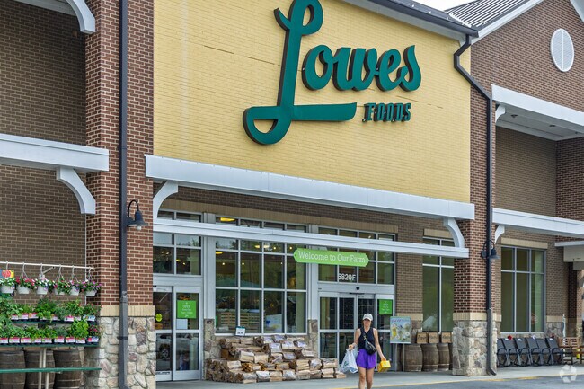 Locals from Brown Summit can refill their pantry at the nearby Lowes Foods.