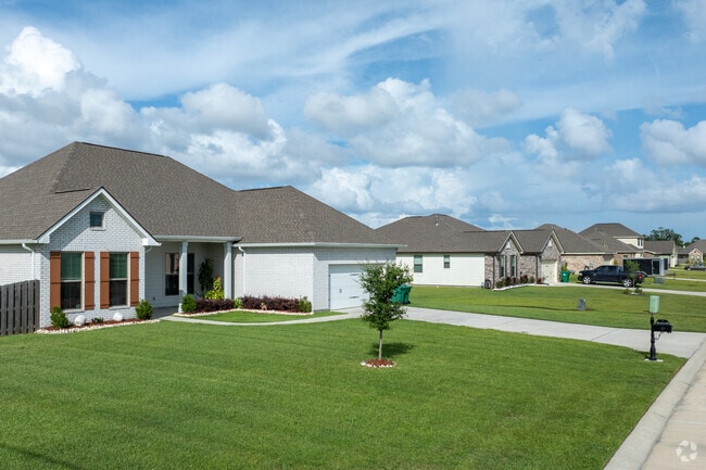 Many new ranch-style homes are being built on larger lots in Waggaman.