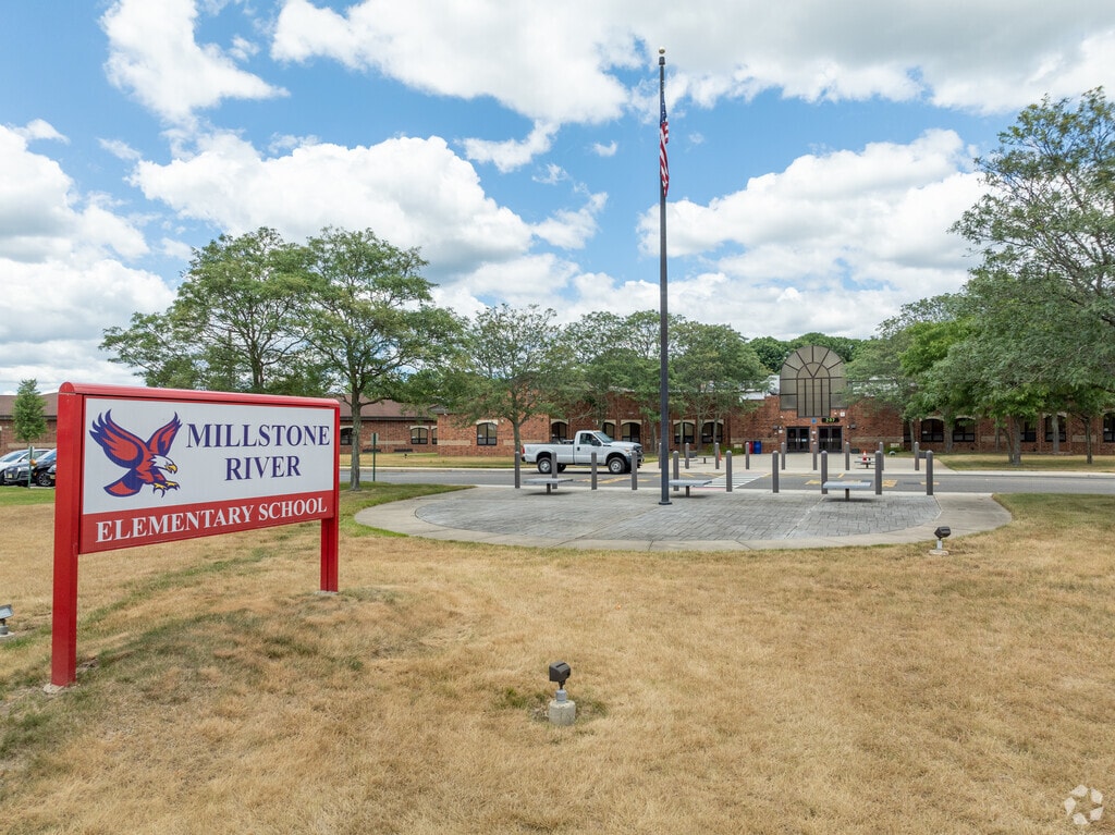 Millstone River Elementary School is surrounded by nature.