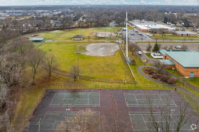 Swapka Park athletic fields behind Oakley W. Best Middle School.