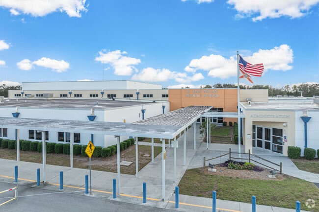 R. Dan Nolan middle school has a student-teacher ratio of 20 to 1.