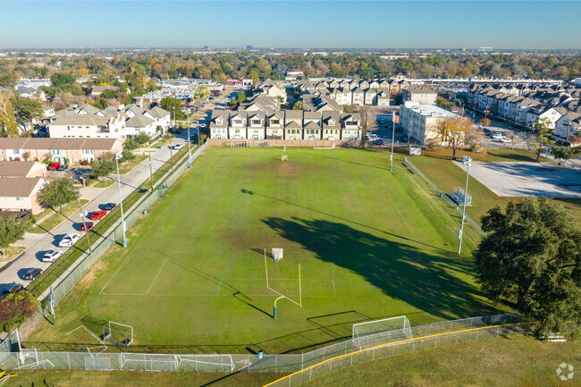 Students can play football or soccer on St. Mark Lutheran School's fields.