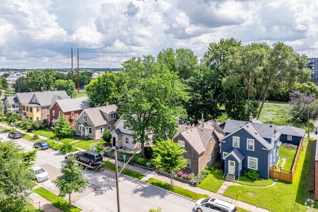A row of houses in the Marshall Terrace neighborhood.