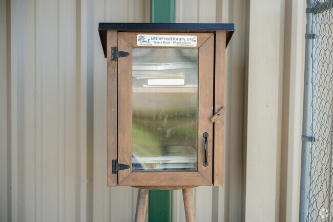 Residents of McConnells enjoy sharing books through the mini library boxes in the area.