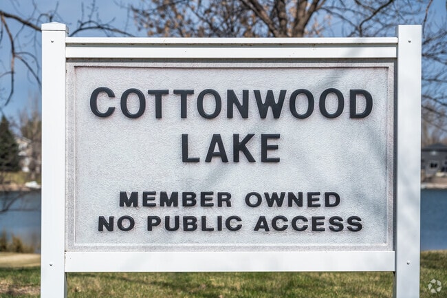 Cottonwood Lake in Cottonwood has member only access to park areas on the water.