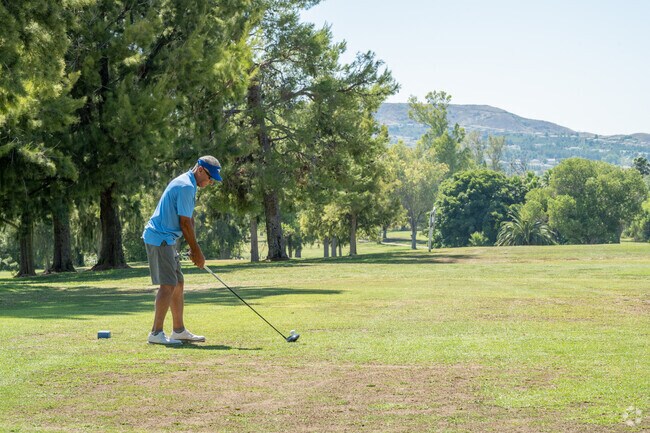 Practice your swing at Prado Golf Course in Chino Hills.